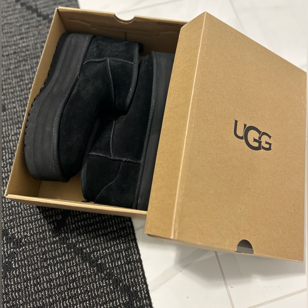 UGG womens Black Suede Boots